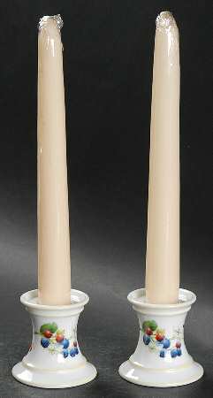 Orchard in Bloom 2" Candlestick - Set of 2 with Candles
