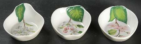 Orchard in Bloom (Set of 3) Individual Snack Bowls, Motif 1-3