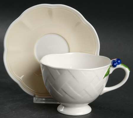 Orchard in Bloom Footed Cup & Saucer Set