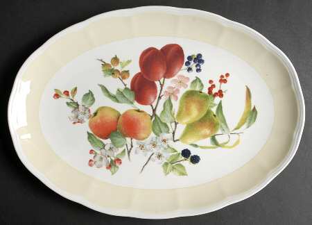 Orchard in Bloom 16" Oval Serving Platter