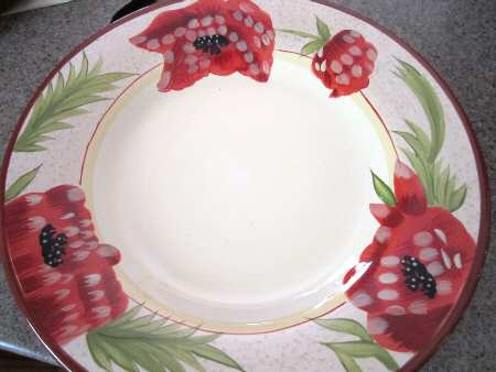 Poppies Dinner Plate