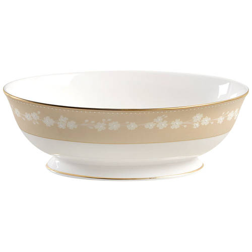 Bellina (Gold Trim) 9" Oval Vegetable Bowl