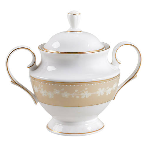 Bellina (Gold Trim) Sugar Bowl & Lid