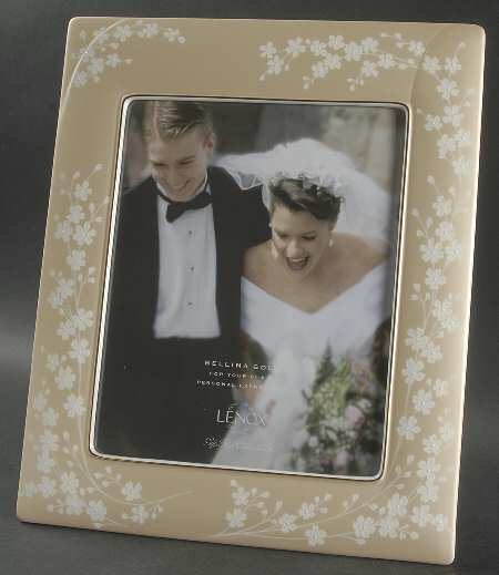 Bellina (Gold Trim) Frame-Holds 8" X 10"