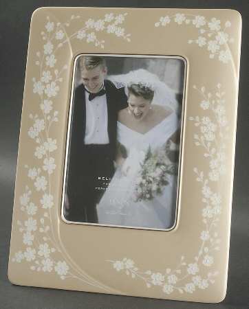 Bellina (Gold Trim) Frame-Holds 5" X 7"