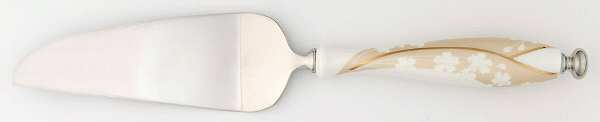 Bellina (Gold Trim) Pie & Cake Server with Stainless Blade