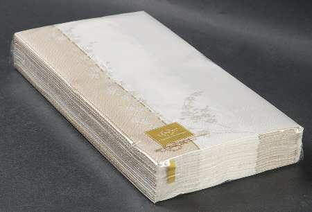 Bellina (Gold Trim) Package of Paper Guest Towel Napkins