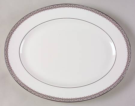 Lace Couture 13" Oval Serving Platter