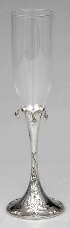 Floating Hearts Glassware Champagne Flute