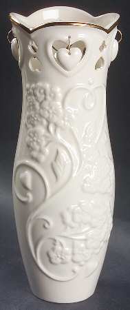 Floating Hearts 8" Bud Vase