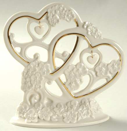 Floating Hearts 2 Heart Cake Topper