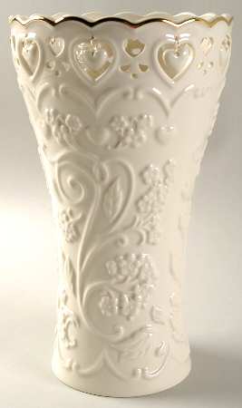 Floating Hearts 10" Vase