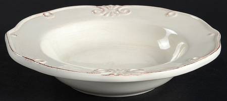 LV13i Ivory Large Rim Soup Bowl