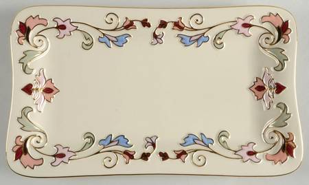 Gilded Garden Rectangular Tray