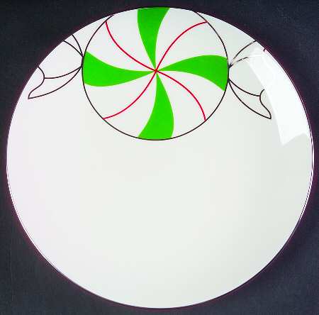 Merry and Bright Peppermint Dessert/Pie Plate