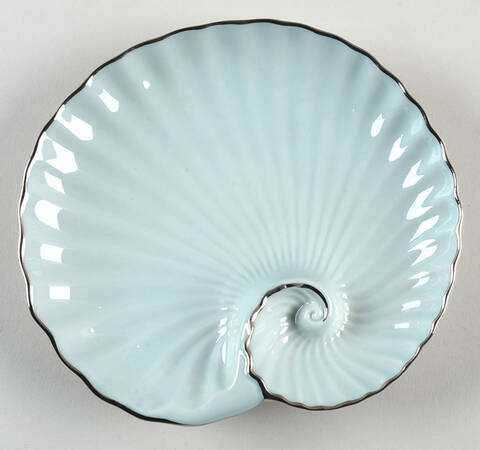 Sea, Sand and Sky Aqua Canape Plate