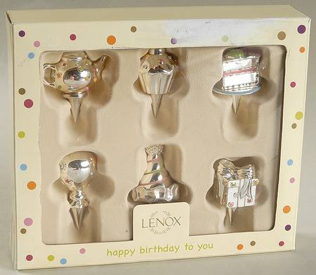 Candles & Confetti Metal Birthday Candleholder - Set of 6