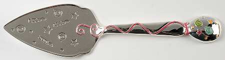 Candles & Confetti Solid Silverplate Cake Server