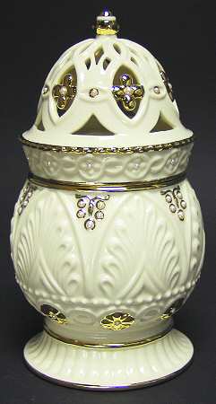 Florentine & Pearl Candle Jar & Lid