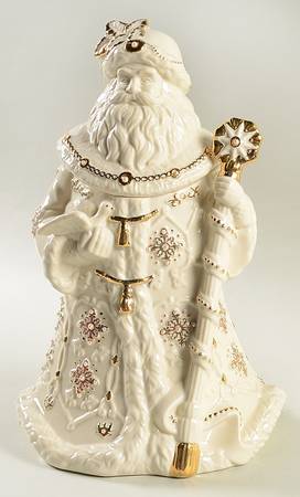 Florentine & Pearl Figural Cookie Jar & Lid