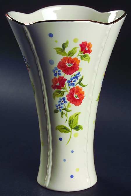 Forget Me Nots 8" Flared Vase