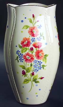 Forget Me Nots 11" Vase