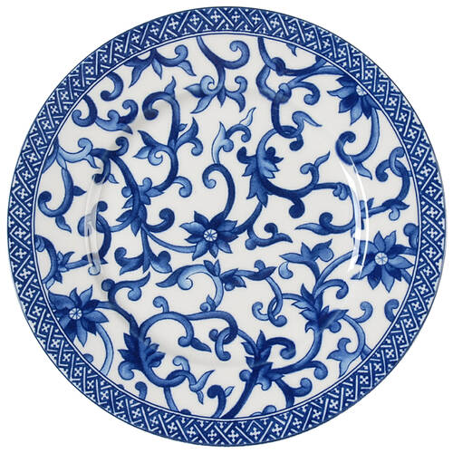Mandarin Blue Salad Plate