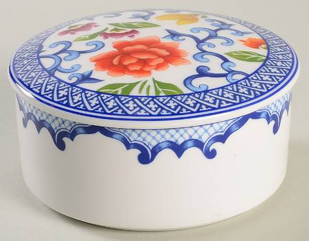 Mandarin Blue 5" Round Box & Lid