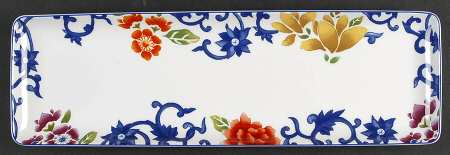 Mandarin Blue Tray Only for 3 Bowl Condiment Set