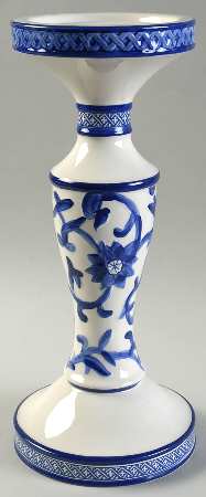 Mandarin Blue 10" Candlestick