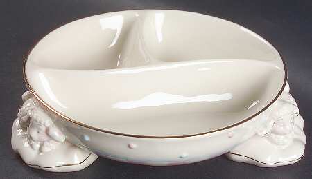 Lazy Lambs Divided Child's Bowl