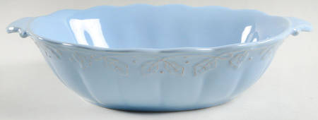 Vintage Vine Blue Mist 14" Oval Vegetable Bowl
