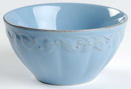 Vintage Vine Blue Mist Individual Soup/Salad Bowl