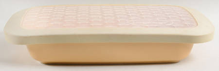 Woven Traditions Butternut 15" Rectangular Baker & Plastic Lid (RB15 & R15PL1)