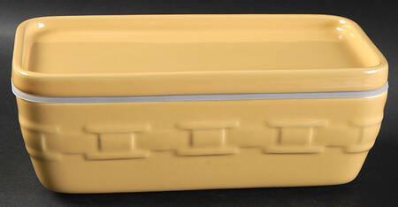 Woven Traditions Butternut 8" Rectangular Baker & Lid