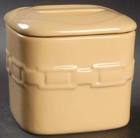 Woven Traditions Butternut Small Square Canister & Lid