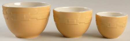 Woven Traditions Butternut (3 Piece) Nesting Bowl Set (3", 4", 5")