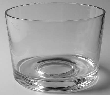 Woven Traditions Butternut Glassware Trifle Bowl No Plastic Lid