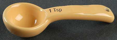 Woven Traditions Butternut 1 Teaspoon Ceramic Measuring Spoon