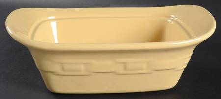 Woven Traditions Butternut 1.5 Quart Rectangular Casserole No Lid