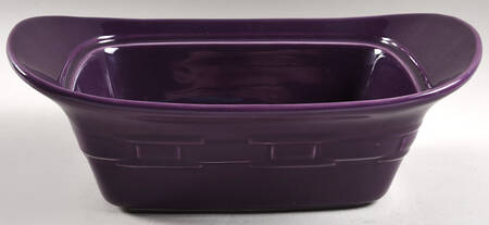 Woven Traditions Eggplant 1.5 Quart Rectangular Casserole No Lid