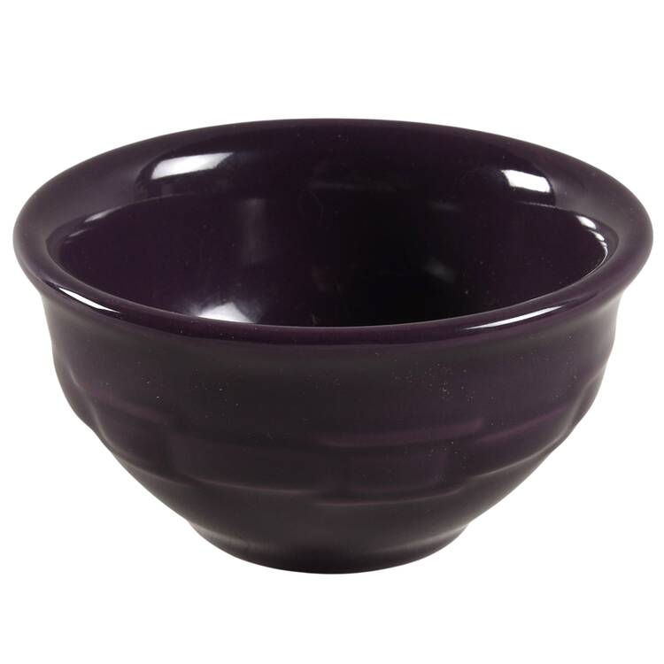 Woven Traditions Eggplant Dessert Bowl