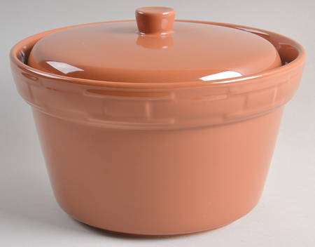Woven Traditions Spice 2 Qt Round Covered Casserole