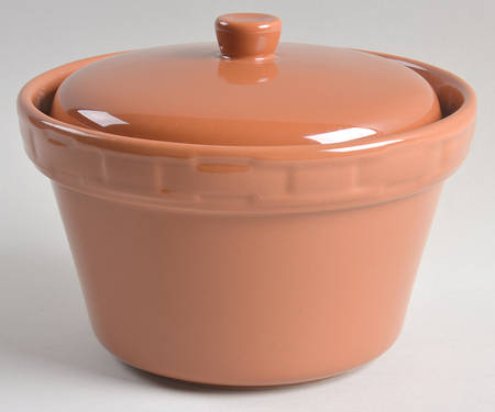 Woven Traditions Spice 1 Qt Round Covered Casserole