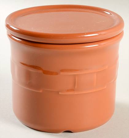Woven Traditions Spice 1 Pint Crock with Coaster Lid