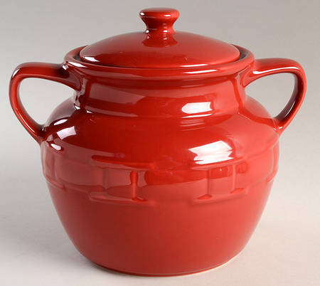 Woven Traditions Tomato (Red) Cookie Jar & Lid