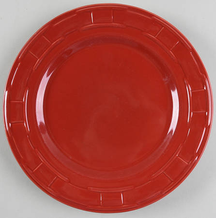 Woven Traditions Tomato (Red) Dinner Plate