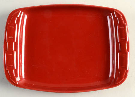 Woven Traditions Tomato (Red) Appetizer Plate