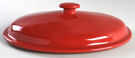 Woven Traditions Tomato (Red) Lid for 3 Qt Oval Covered Casserole