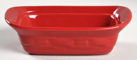 Woven Traditions Tomato (Red) 10 Oz Individual Casserole No Lid